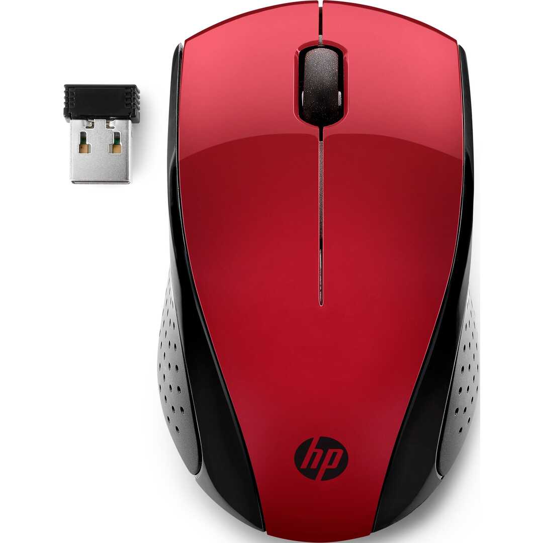 RATON INALAMBRICO HP 220 ROJO